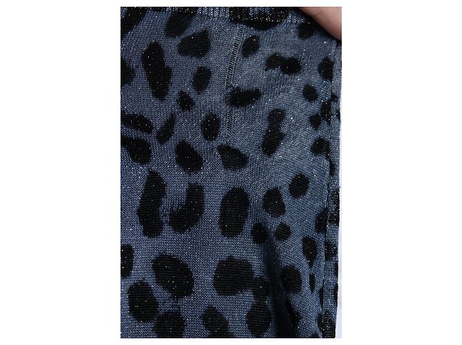 Cárdigan de lurex de leopardo azul de Dolce & Gabbana - vista 6