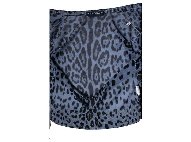Cárdigan de lurex de leopardo azul de Dolce & Gabbana - vista 9