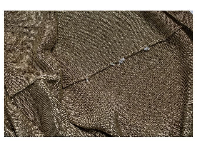 Gucci, top sin mangas de lurex dorado - vista 6