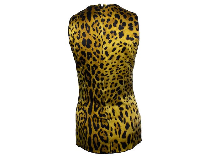 Top de leopardo amarillo de Dolce & Gabbana Negro - vista 3