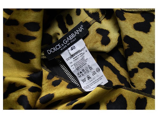Top de leopardo amarillo de Dolce & Gabbana Negro - vista 5