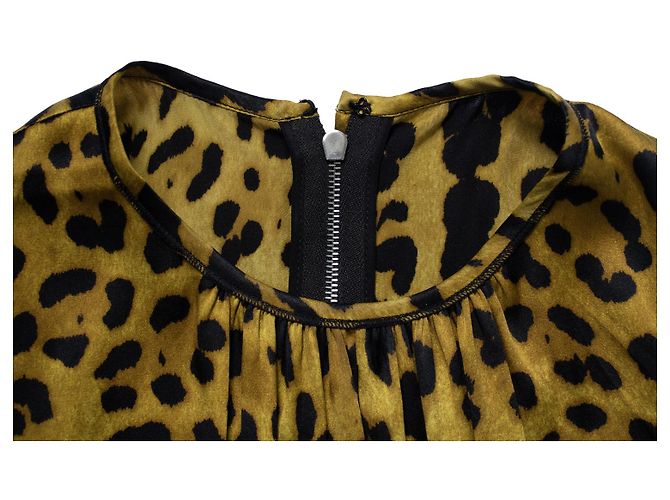 Top de leopardo amarillo de Dolce & Gabbana Negro - vista 6
