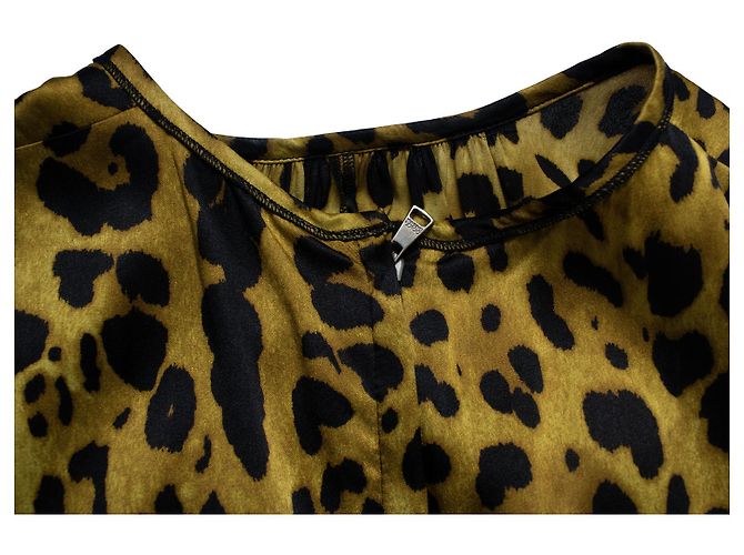 Top de leopardo amarillo de Dolce & Gabbana Negro - vista 7