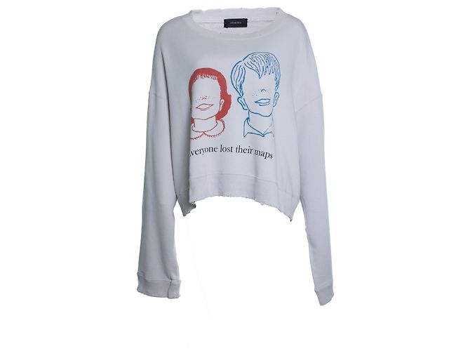 Suéter corto con estampado Undercover Blanco - vista 4