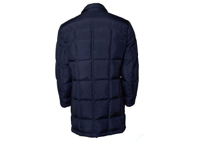 Fay, blauer gesteppter Mantel - Ansicht 4