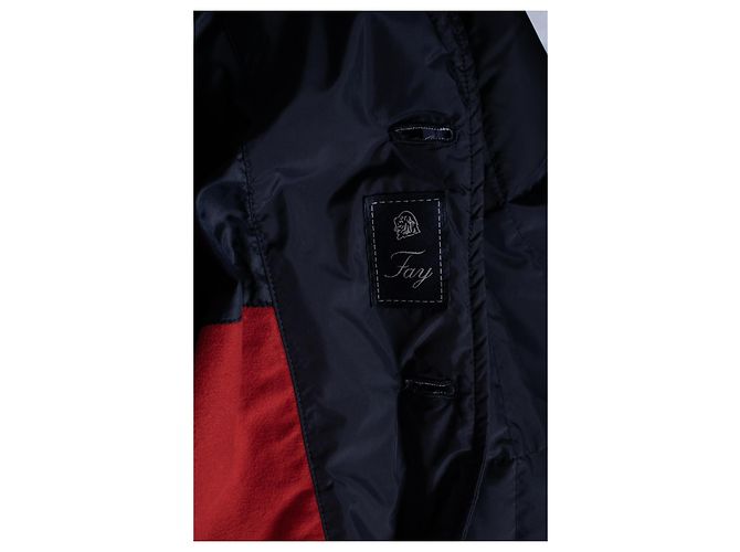 Fay, blauer gesteppter Mantel - Ansicht 7