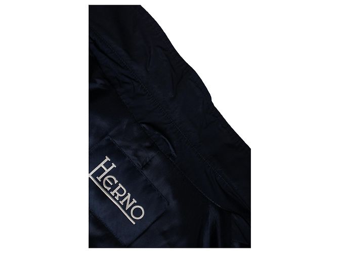 Herno, blaue gepolsterte Windjacke - Ansicht 8