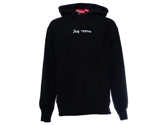 Supreme, schwarzer Kapuzenpullover - Ansicht 2