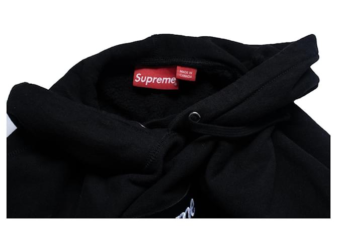 Supreme, schwarzer Kapuzenpullover - Ansicht 9