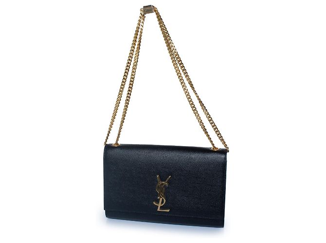 Borsa a spalla Medium Kate nera di Saint Laurent Nero - vista 3