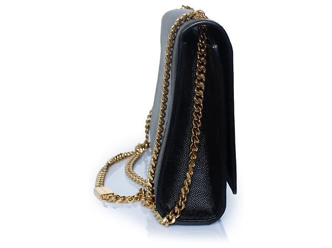 Borsa a spalla Medium Kate nera di Saint Laurent Nero - vista 5