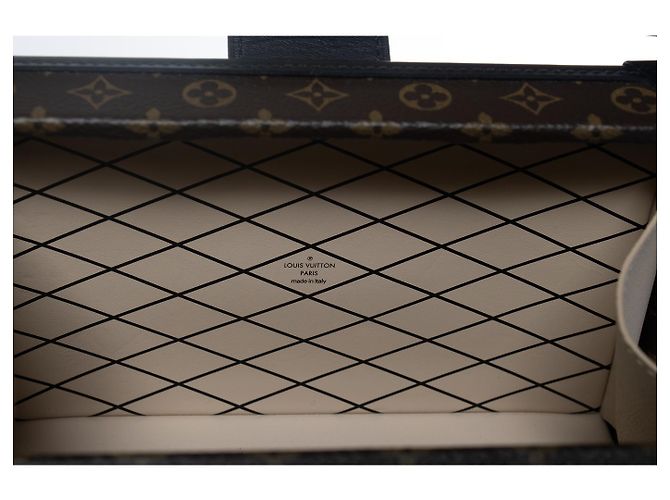 Louis Vuitton, Petit Malle in tela monogramma Marrone Nero D'oro - vista 10