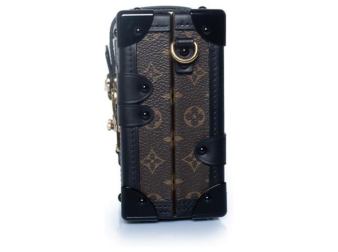 Louis Vuitton, Petit Malle in tela monogramma Marrone Nero D'oro - vista 5