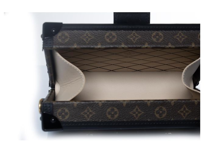 Louis Vuitton, Petit Malle in tela monogramma Marrone Nero D'oro - vista 9