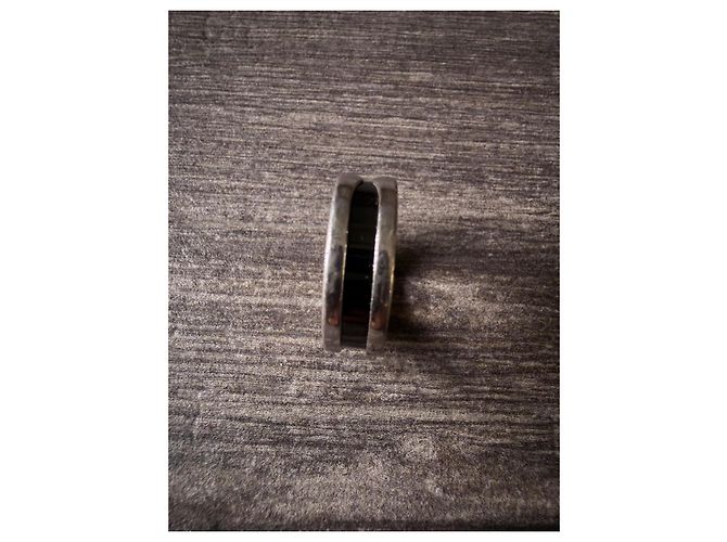 Bulgari Anello Save the Children con ceramica nera Argento - vista 3