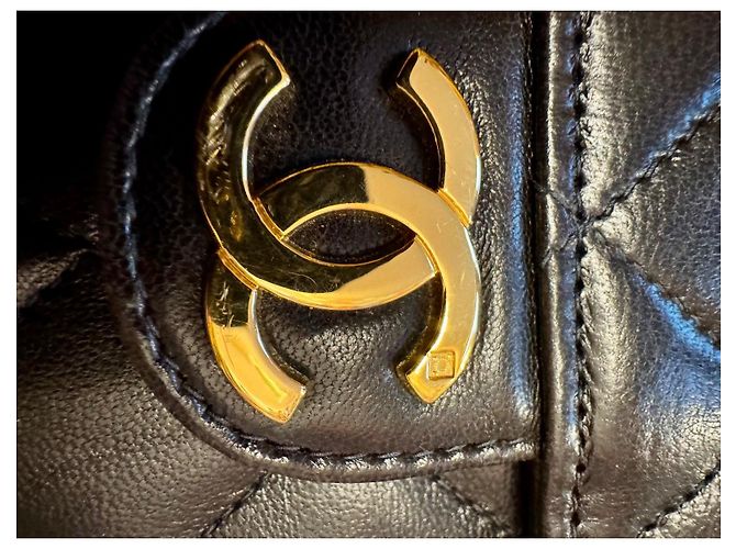 Borsa Chanel Timeless Classique 25 in pelle di agnello nera Nero - vista 10