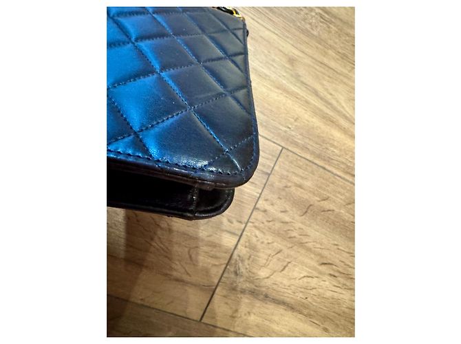 Borsa Chanel Timeless Classique 25 in pelle di agnello nera Nero - vista 5