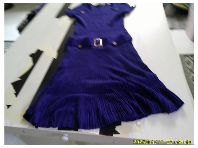 Autre Marque Morgan Strickkleid aus blauer Viskose - Ansicht 5