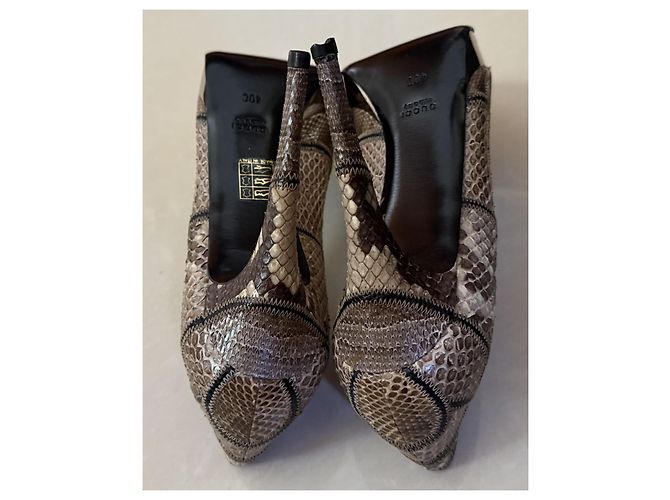 Tacchi Gucci in pelle marrone - vista 14