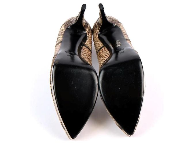 Tacchi Gucci in pelle marrone - vista 5
