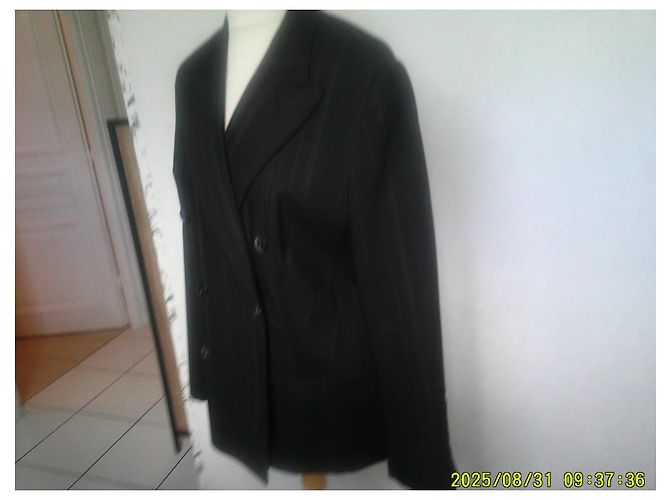 Windsor Doppelreihiger Wollblazer Anthrazitgrau - Ansicht 3