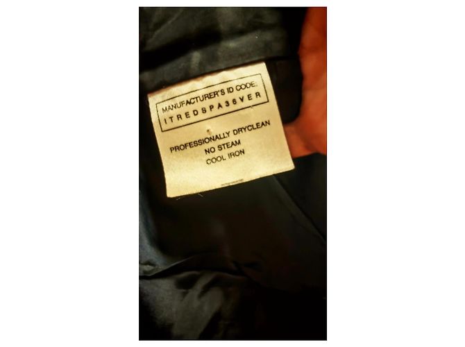 Gianfranco Ferré Weste aus blauem Samt mit Silbermonogramm XL - Ansicht 5