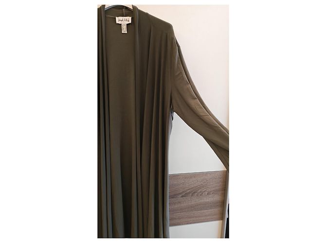 Joseph Ribkoff Cardigan Lang Locker Khaki Grün Rayon - Ansicht 2