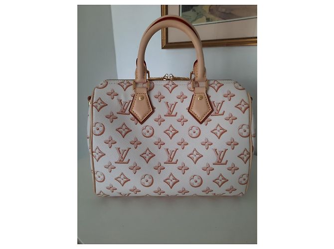 Louis Vuitton Speedy 25 borsa a spalla edizione limitata Fall For You Beige - vista 2