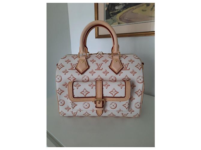 Louis Vuitton Speedy 25 borsa a spalla edizione limitata Fall For You Beige - vista 4
