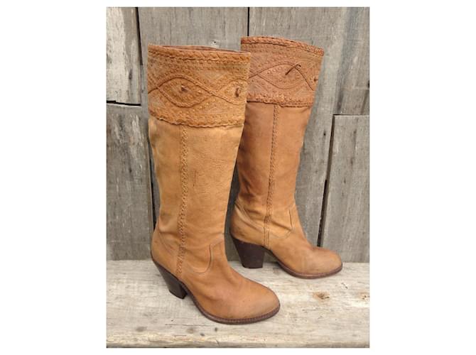 Botas Ash de piel beige - vista 2