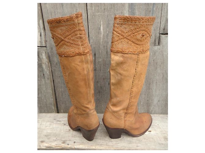 Botas Ash de piel beige - vista 4