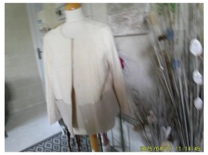 Autre Marque Nice Things Cotton Jacket Eggshell - view 3