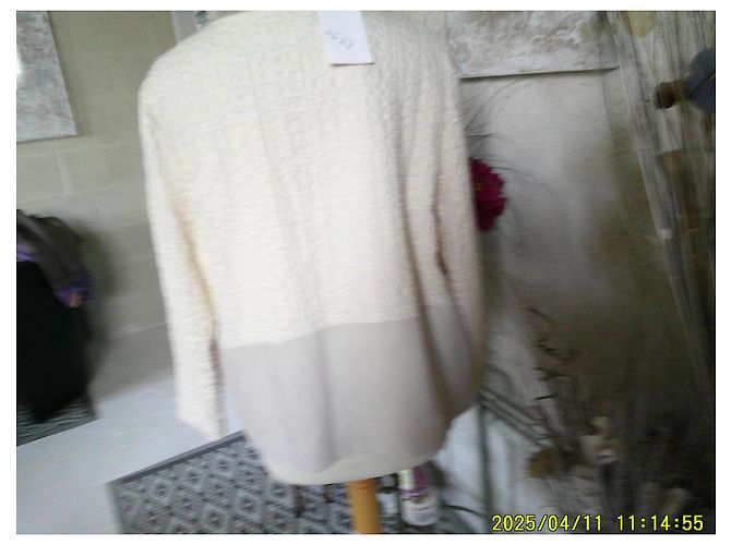 Autre Marque Nice Things Cotton Jacket Eggshell - view 4