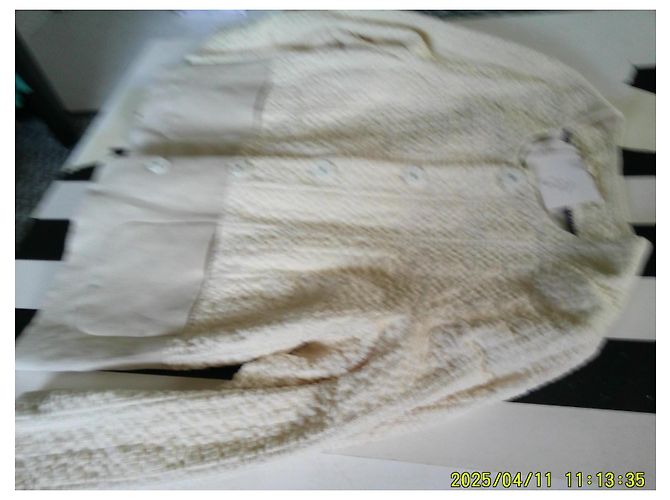 Autre Marque Nice Things Cotton Jacket Eggshell - view 6