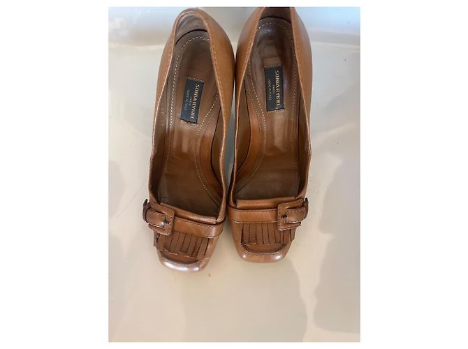 Sonia Rykiel Mokassin-Schuhe mit Absatz aus Lammleder Camel Kamel - Ansicht 6