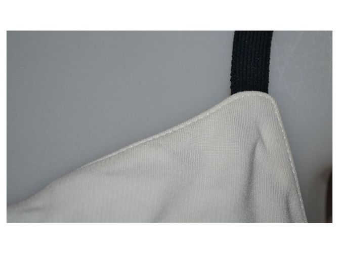 Alessandro Dell'Acqua Mini Kleid Weiß Grau Viskose - Ansicht 2