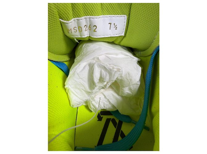 Louis Vuitton LV Trainer "Upcycling" - Virgil Abloh - Edizione Limitata Nero Grigio Porpora Giallo - vista 11