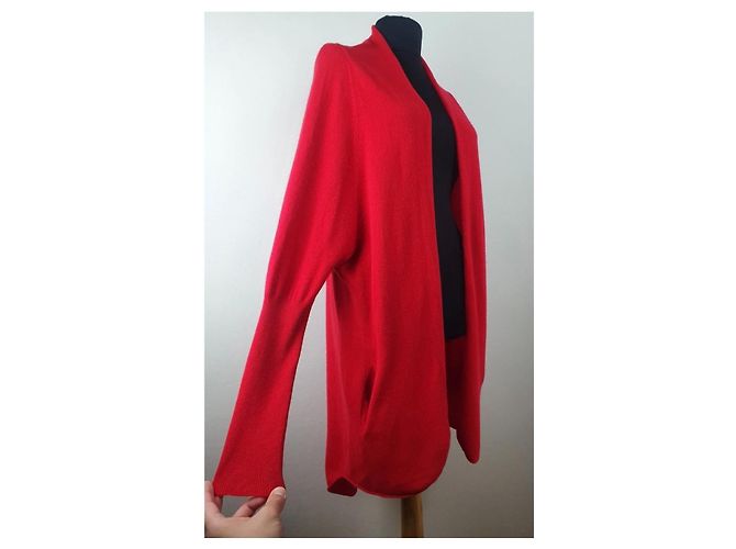Autre Marque Ferdinand Greiner Munich Cardigan aus rotem Kaschmir M - Ansicht 2