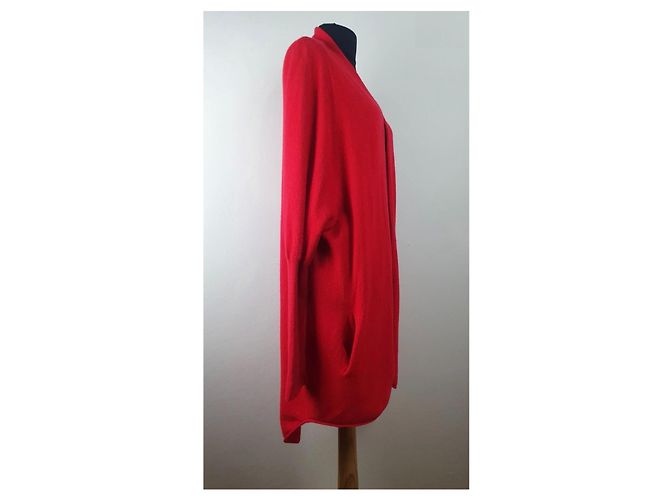 Autre Marque Ferdinand Greiner Munich Cardigan aus rotem Kaschmir M - Ansicht 4