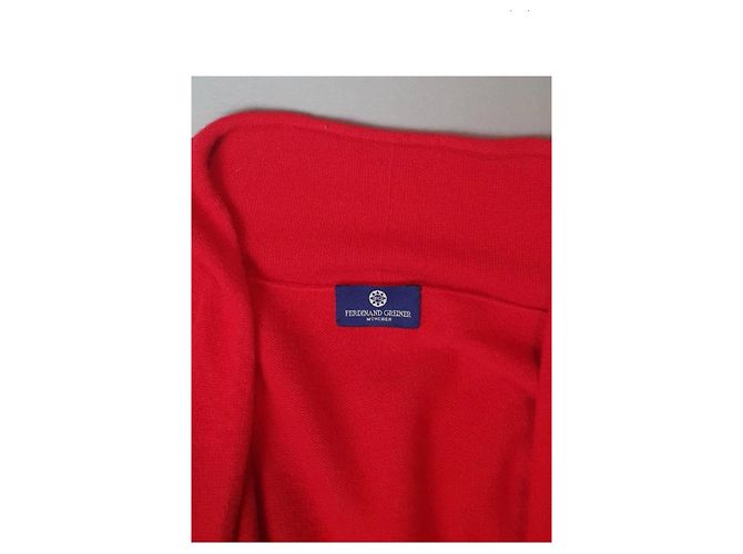 Autre Marque Ferdinand Greiner Munich Cardigan aus rotem Kaschmir M - Ansicht 5