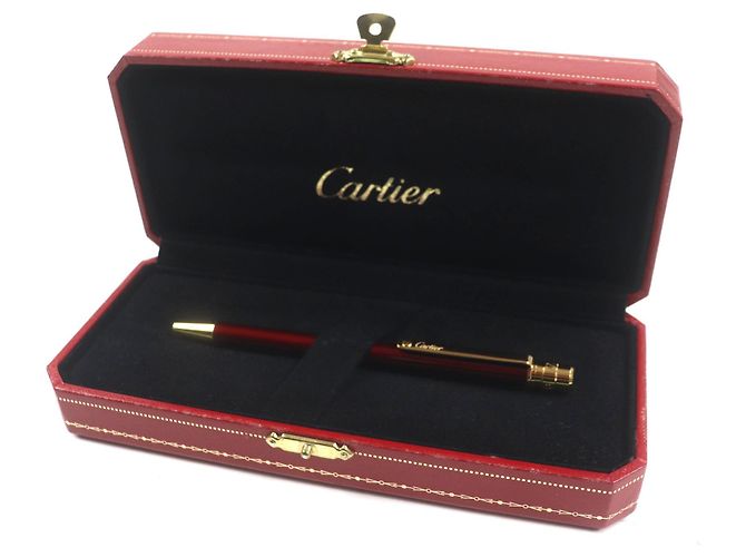 Bolígrafo Santos de Cartier Castaño - vista 2