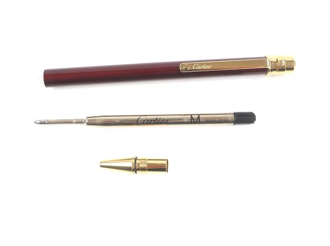 Bolígrafo Santos de Cartier Castaño - vista 4