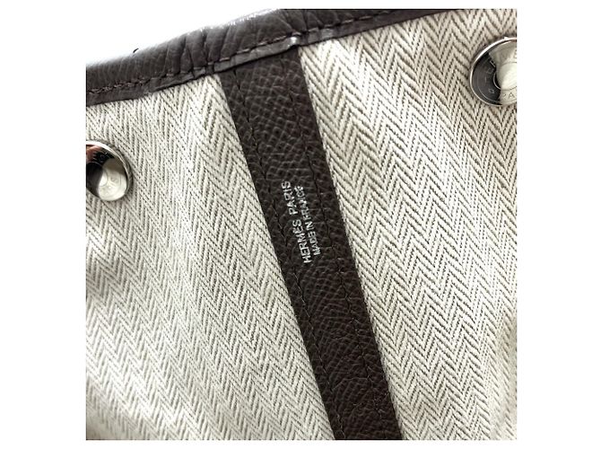 Borsa a Mano/Borsa Hermès Garden Party 36 Marrone - vista 14