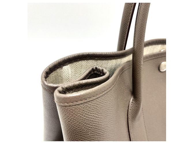 Borsa a Mano/Borsa Hermès Garden Party 36 Marrone - vista 17