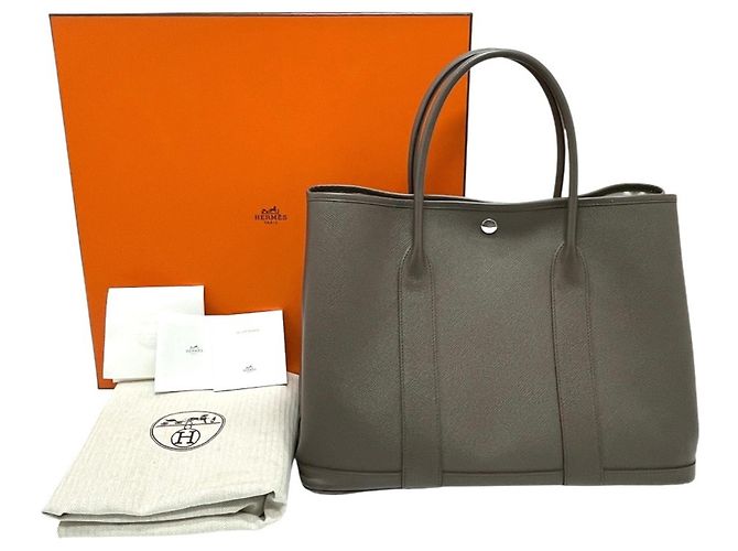 Borsa a Mano/Borsa Hermès Garden Party 36 Marrone - vista 18