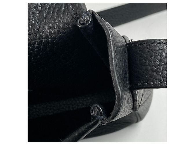 Hermès Borsa Messenger Victoria con Patta HERMES Nero - vista 10