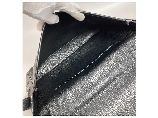 Hermès Borsa Messenger Victoria con Patta HERMES Nero - vista 12