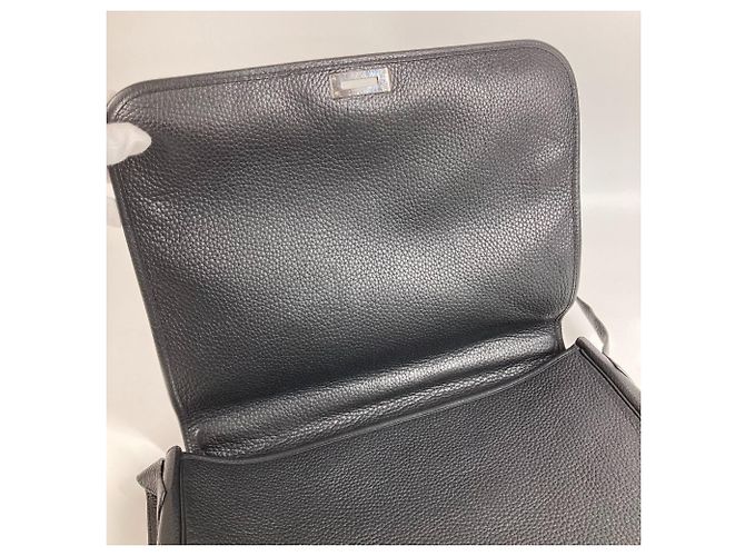 Hermès Borsa Messenger Victoria con Patta HERMES Nero - vista 16