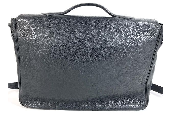 Hermès Borsa Messenger Victoria con Patta HERMES Nero - vista 3