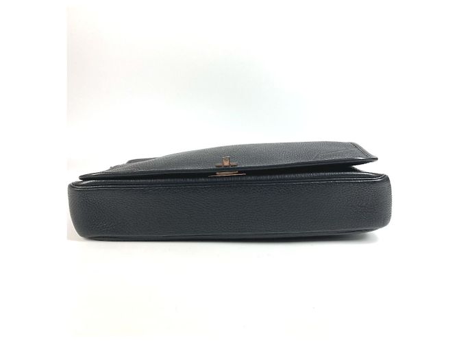 Hermès Borsa Messenger Victoria con Patta HERMES Nero - vista 5